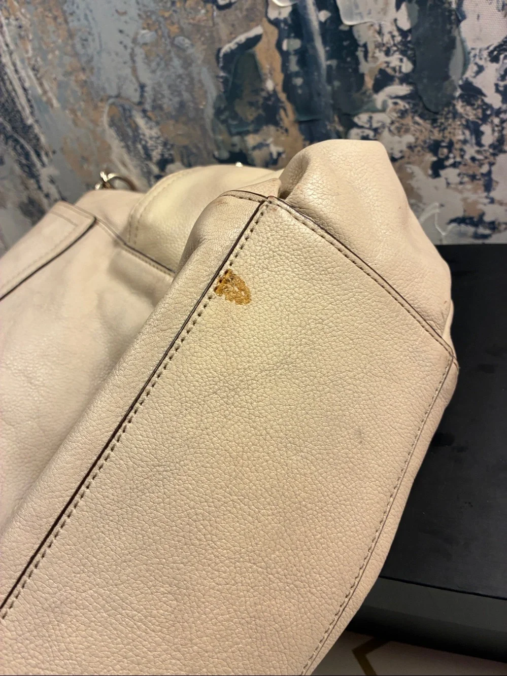 Genuine Kate Spade Chester Street Miri Leather Shoulder Bag with Chain-Detail